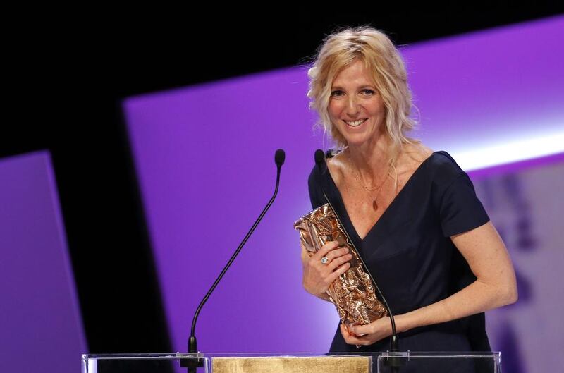 French actress Sandrine Kiberlain receives the best Actress award. Etienne Laurent / EPA