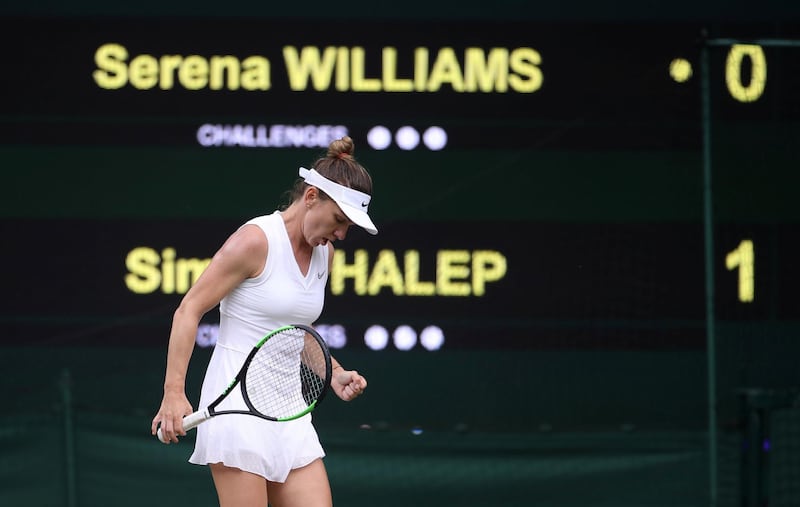 Simona Halep took just 56 minutes to beat 23-time grand slam champion Serena Williams in the 2019 Wimbledon final. Reuters