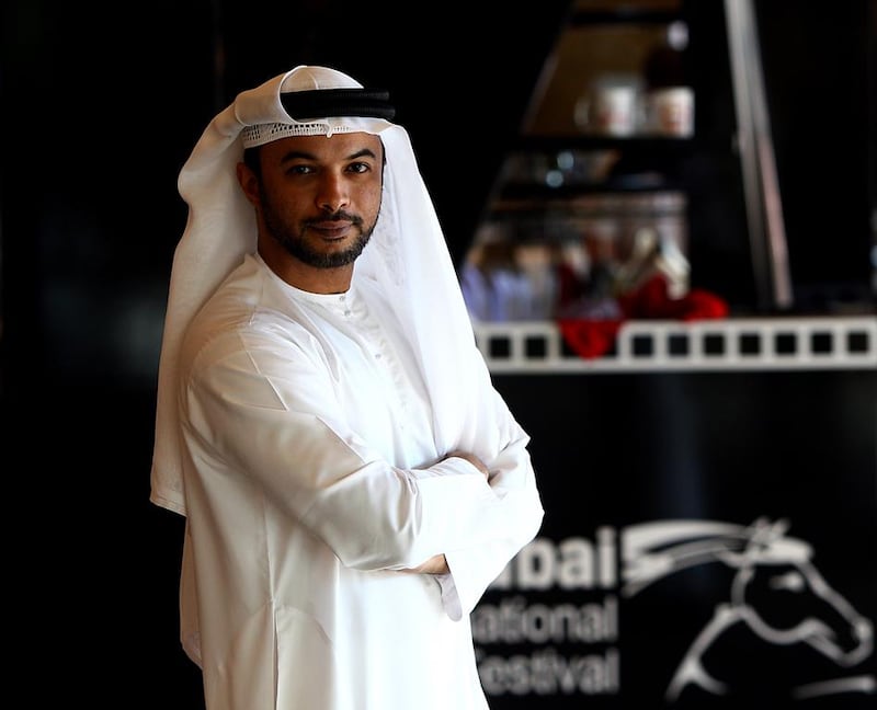 Emirati director and animator Mohammed Saeed Harib poses during an interview at the Dubai International Film Festival in Dubai. Satish Kumar / The National 