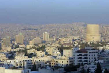 A view of Amman. The railway would link Jordan's Red Sea port of Aqaba in the south with the Syrian border, through Amman and then the industrial city of Zarqa.