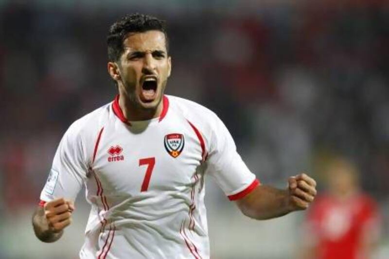 Ali Mabkhout wants to play in 'every competition for club and country'. Mohammed Dabbous / Reuters