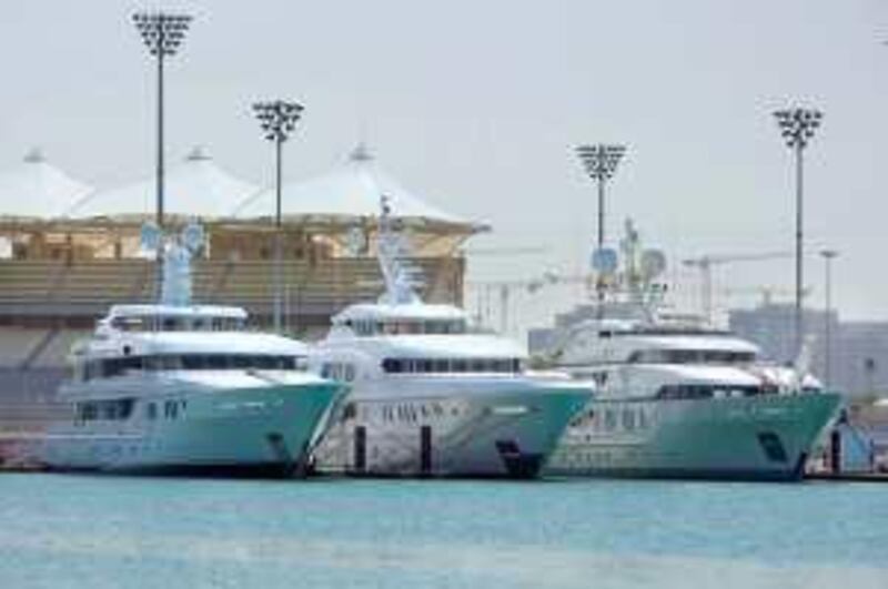24/02/2010 - Abu Dhabi, UAE -  Abu Dhabi Yacht Show 2010 will take place at Yas Marina, February 25 - 27 2010.  (Andrew Henderson / The National)