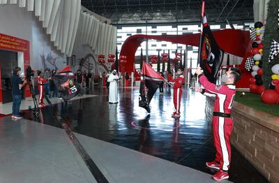 Abu Dhabi, United Arab Emirates, November 4, 2020.    Ferrari World 10th Year Anniversary.
Victor Besa/The National
Section:  NA
Reporter: