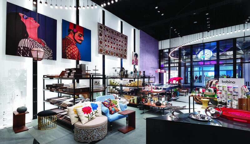 A selection of the imaginatively displayed items at Cities in Dubai. The store, which is the brainchild of Hazem Aljesr, is the second Cities outlet. The first was opened in Saudi Arabia in 2008. Courtesy Cities