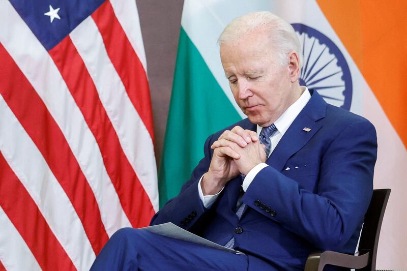 US President Joe Biden and India's Prime Minister Narendra Modi hold a bilateral meeting alongside the Quad Summit at Kantei Palace in Tokyo, Japan. Reuters