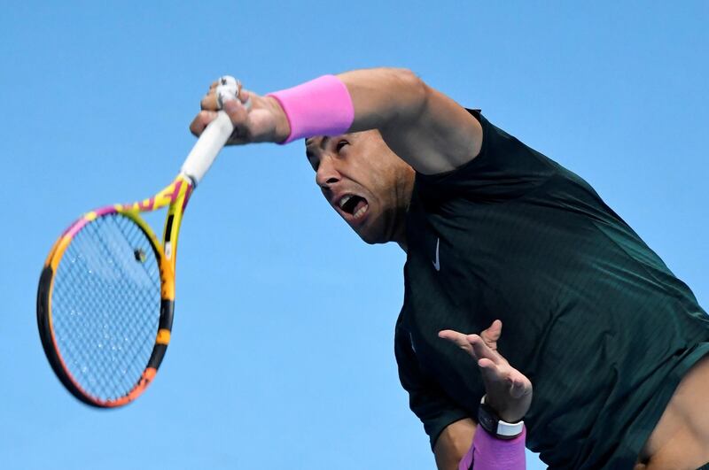 Rafael Nadal in action. Reuters