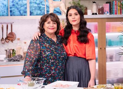 Editorial use only
Mandatory Credit: Photo by Ken McKay/ITV/Shutterstock (10580817cg)
Lennie Ware and Jessie Ware
'This Morning' TV show, London, UK - 12 Mar 2020
COOKERY: MUM & DAUGHTER DUO JESSIE & LENNIE WARE MAKE US MARBELLA CHICKEN

It’s a real family affair in the kitchen today as we’re joined by singer-songwriter Jessie Ware and her mother Lennie. Following the success of their podcast ‘Table Manners’ the pair have released their first cookbook of the same name and today they join us in the kitchen to whip up their delicious ‘Marbella chicken’. This one pot dish is the perfect people pleaser - guaranteed to leave your guests full and their plates empty.