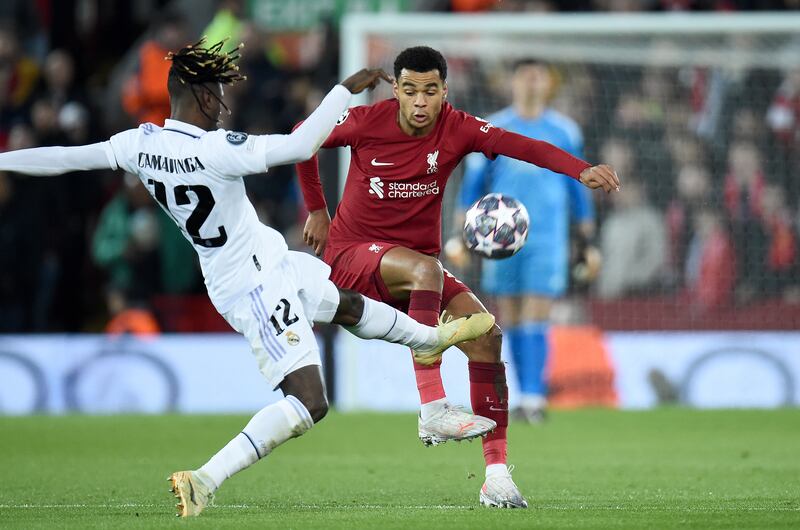 Cody Gakpo 5: Dutch attacker was aiming to make it three goals on the spin but made very little impact for Merseysiders here and was no surprise when he was hooked just after hour mark. EPA