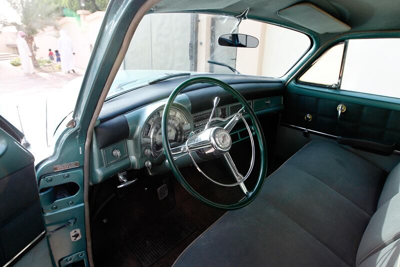 Sharjah, May 9, 2013 - An inside look at a vintage Chrysler at a classic car "garage" in Sharjah, May 9, 2013.(Photo by: Sarah Dea/The National)

