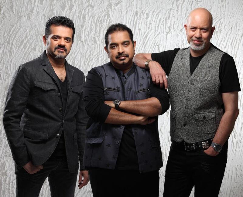 From left, Loy Mendonsa, Shankar Mahadevan and Ehsaan Noorani. Courtesy Flash Entertainment