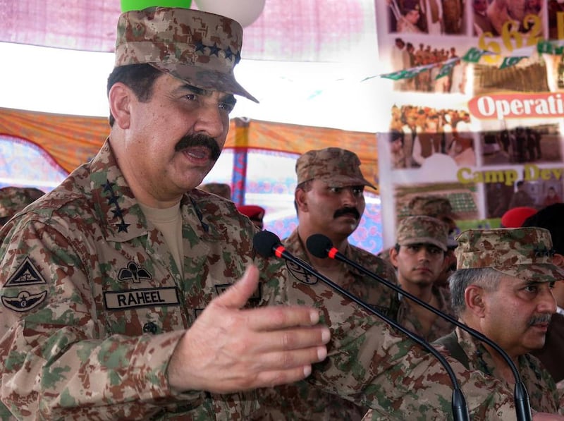 Pakistan has said its retired army chief Gen Raheel Sharif has been cleared to head the Saudi-led military alliance of Muslim countries against terrorism. Karim Ullah / AFP / September 6, 2014