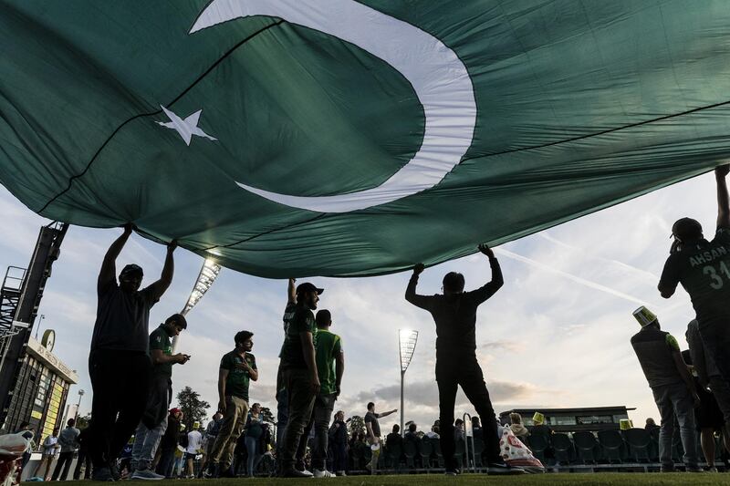 Pakistan supporters during the T20 game against Australia at the Manuka Oval in Canberra on Tuesday November 5. Getty