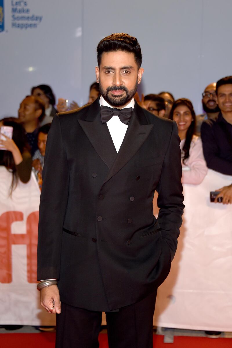 TORONTO, ON - SEPTEMBER 11:  Abhishek Bachchan attends the "Husband Material" premiere during 2018 Toronto International Film Festival at Roy Thomson Hall on September 11, 2018 in Toronto, Canada.  (Photo by Amanda Edwards/Getty Images)