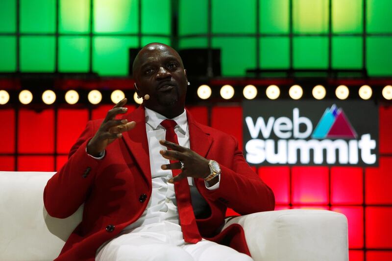 Akon, artist, chairman and co-founder of Akoin speaks at the Web Summit, in Lisbon, Portugal, November 6, 2019. REUTERS/Pedro Nunes