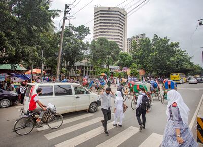 Dhaka in Bangladesh was the city worst-affected by extreme heat. EPA