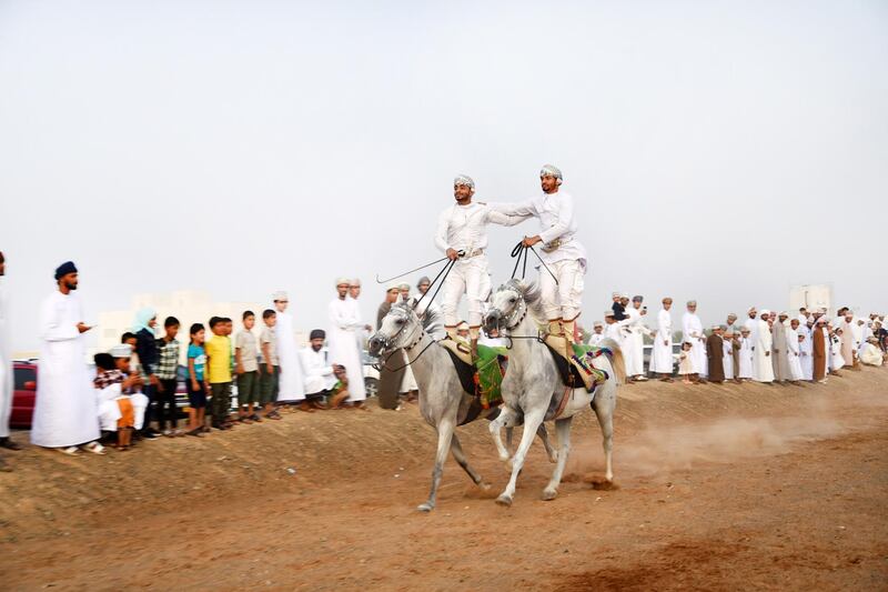 The camel and horse races in Yahmadi are held not for prize money, but to uphold traditions. Courtesy David Ismael