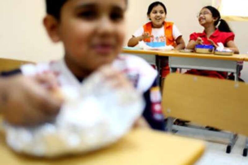 Lunches at the Private International English School in Musaffah no longer include chips, but apples are allowed.