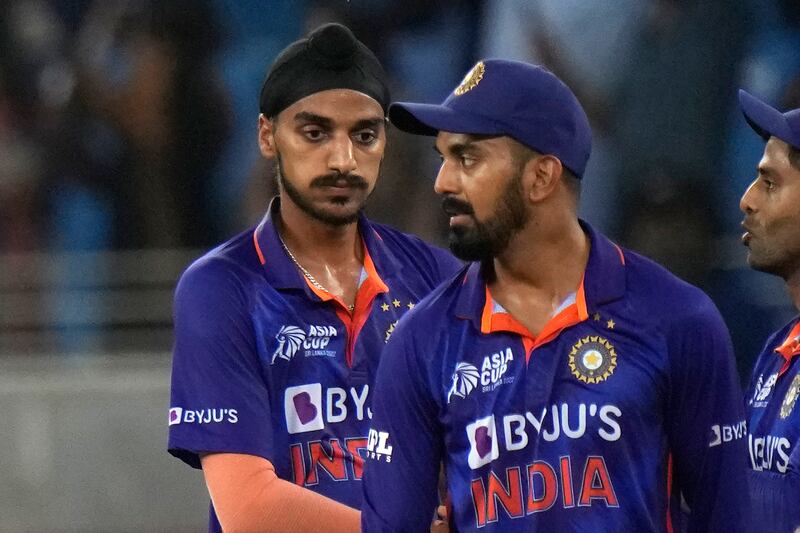 Arshdeep Singh - 4. Was brilliant with the ball, after a horror outing against Hong Kong. Bowled some good yorkers in final over while defending just seven. However, dropped an absolute dolly off Asif Ali in the 18th over, and that will likely haunt him for the rest of his career. AP
