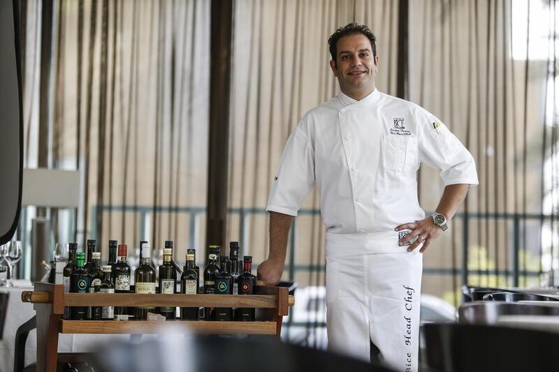 Cosimo Danese, the head chef at BiCE, is brimming with knowledge of olive oil. Antonie Robertson / The National