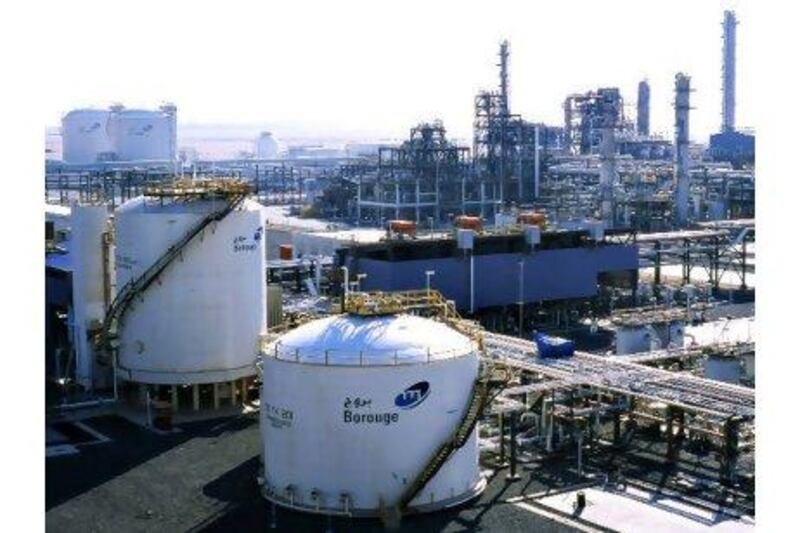 Borouge's petrochemical complex in Ruwais. Courtesy Borouge