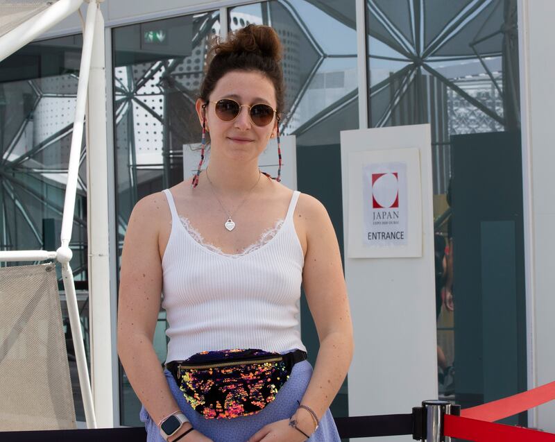 Audrey Ozanne, a visitor at the Japan pavilion.