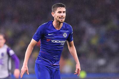 PERTH, AUSTRALIA - JULY 23:  Jorginho of Chelsea looks on during the international friendly between Chelsea FC and Perth Glory at Optus Stadium on July 23, 2018 in Perth, Australia.  (Photo by Albert Perez/Getty Images)