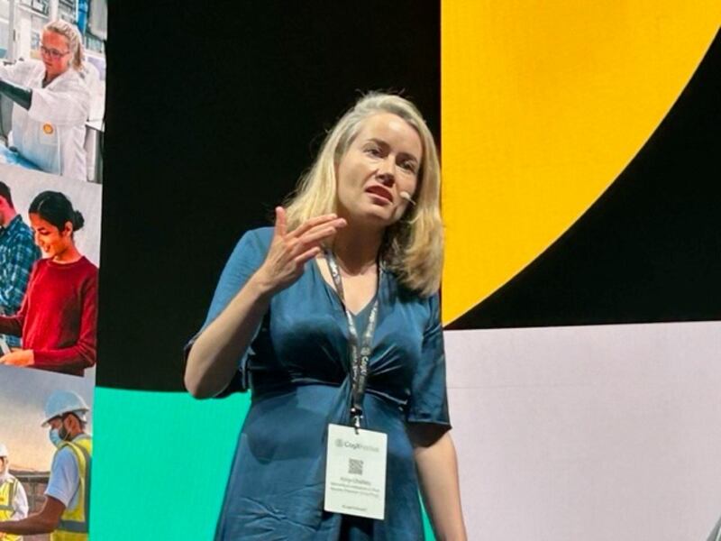 Amy Challen, general manager for AI at Shell, was also at CogX in London. Matthew Davies / The National