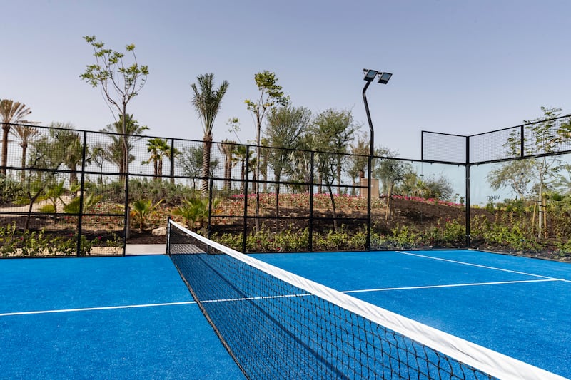 The padel court at Discovery Dunes