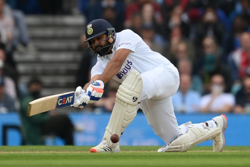 INDIA RATINGS: Rohit Sharma – 8. (11, 127) Another hefty contribution in a series full of them, with his first overseas ton. Getty