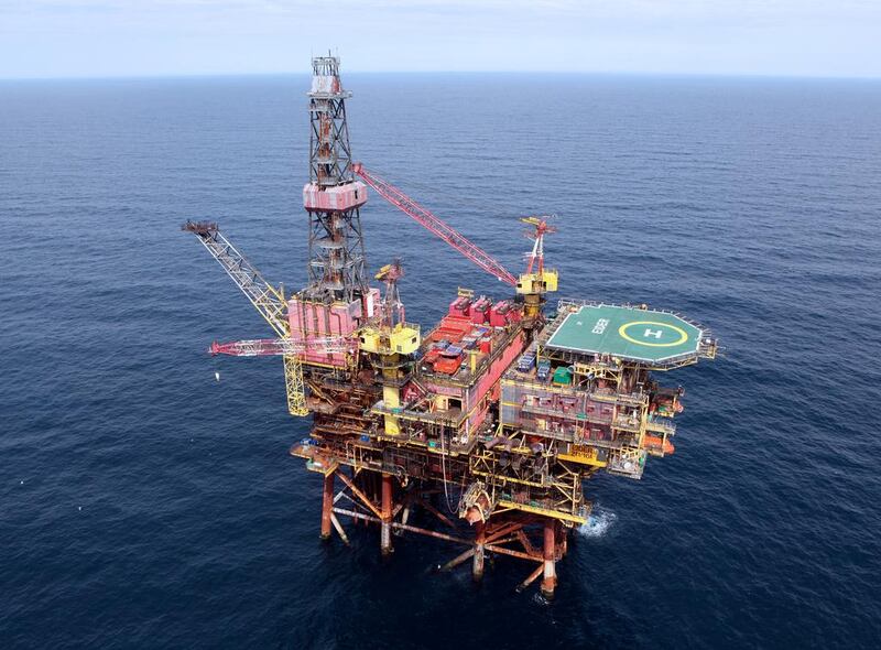 The Eider oil and gas production platform in the North Sea is a Taqa Bratani asset. Courtesy Taqa