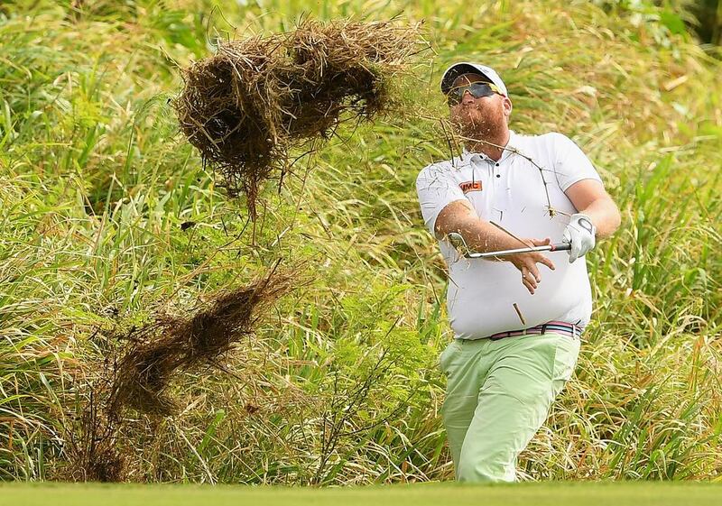 Aaron Pike of Australia plays out of the rough during day three of the 2016 Fiji International at Natadola Bay Golf Course in Natadola, Fiji. Quinn Rooney / Getty Images