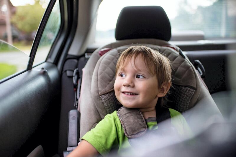 Children under four can now be placed in an Uber-provided car seat for an additional Dh10 thanks to the company's UberFamily service. Courtesy Uber 