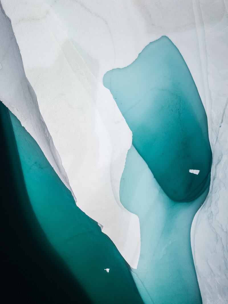 An iceberg in Sermersooq municipality, Greenland. 