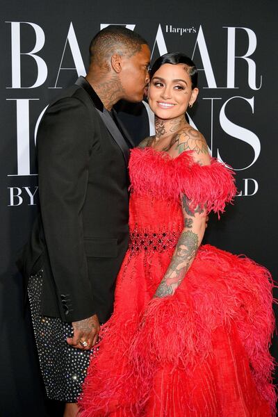 NEW YORK, NEW YORK - SEPTEMBER 06: YG and Kehlani attend the 2019 Harper's Bazaar ICONS on September 06, 2019 in New York City.   Dia Dipasupil/Getty Images/AFP
== FOR NEWSPAPERS, INTERNET, TELCOS & TELEVISION USE ONLY ==
