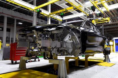The new Aston Martin Lagonda factory seen inside, in Saint Athan, Wales, Britain December 6, 2019.   REUTERS/Rebecca Naden