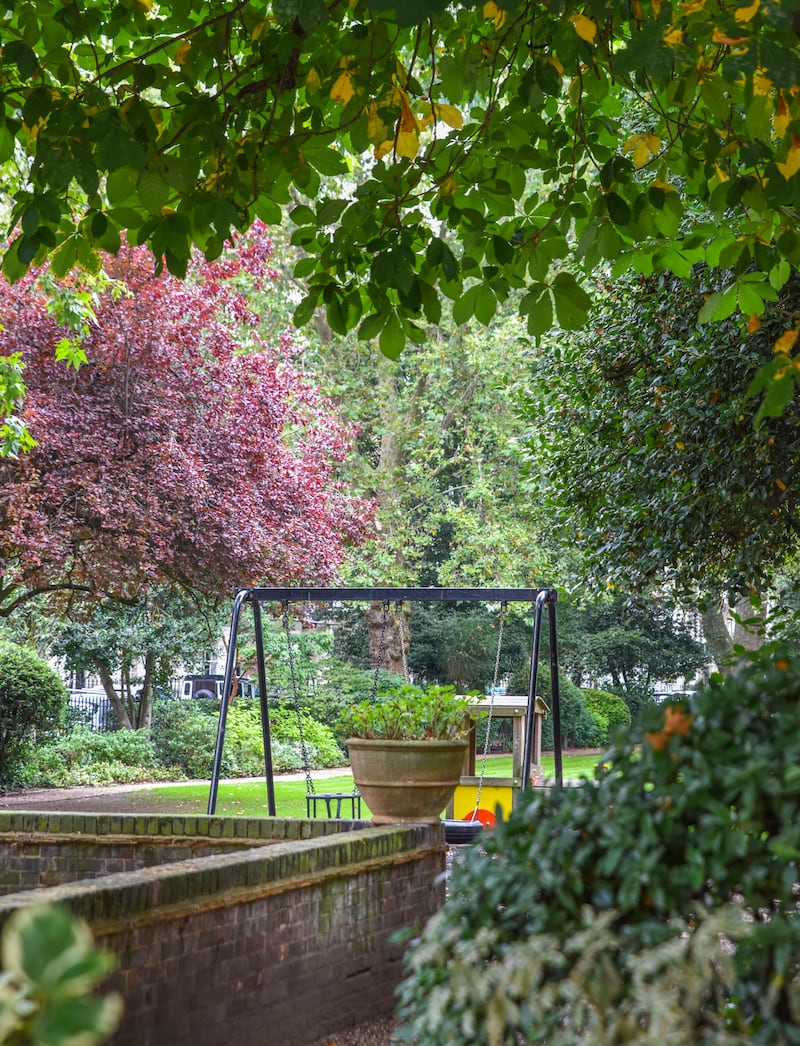 A park next to Mahomet's former London home. Photo: Ronan O'Connell