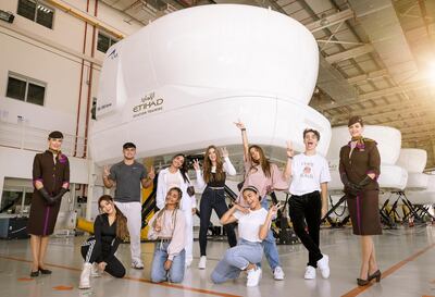 Now United members at the state-of-the-art Etihad Aviation Training facility in Abu Dhabi. Etihad Airways