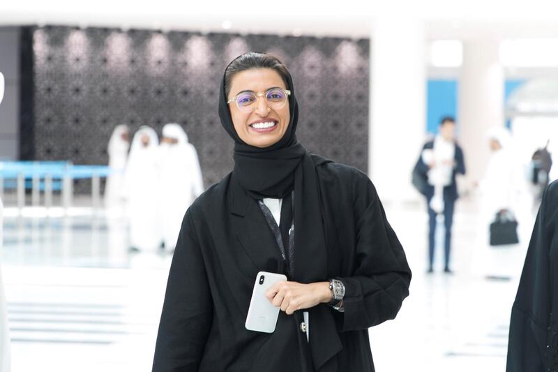 ABU DHABI, UNITED ARAB EMIRATES - OCTOBER 08, 2018. 

H.E. Noura bint Mohammed Al Kaabi arrives at Mohammed Bin Zayed Council for Future Generations sessions, held at ADNEC.



(Photo by Reem Mohammed/The National)

Reporter: SHIREENA AL NUWAIS + ANAM RIZVI
Section:  NA