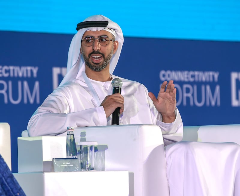 Omar Al Olama, Minister of State for AI, Digital Economy and Remote Work Applications, has been named on a list of the most influential people in AI.  Victor Besa / The National