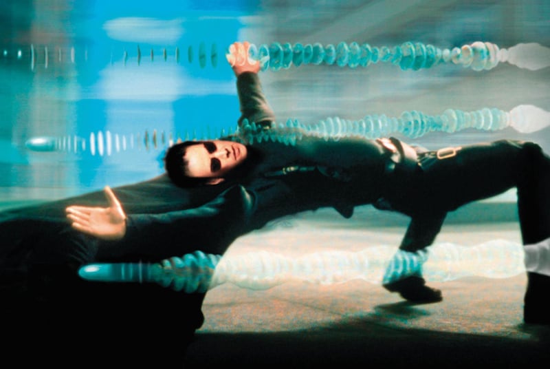 Keanu Reeves in The Matrix. Courtesy Warner Bros.