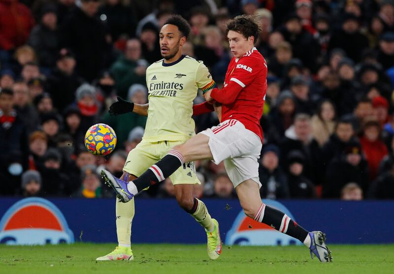 Victor Lindelof - 7: Awkward at set-pieces in first half but came alive in last 20 minutes. Key moment for the Swede was heading a dangerous Arsenal free-kick away on 73 minutes. Vital tackle on Tavares with five minutes to go. And again from a Martinelli effort as Arsenal tried to equalise. Reuters