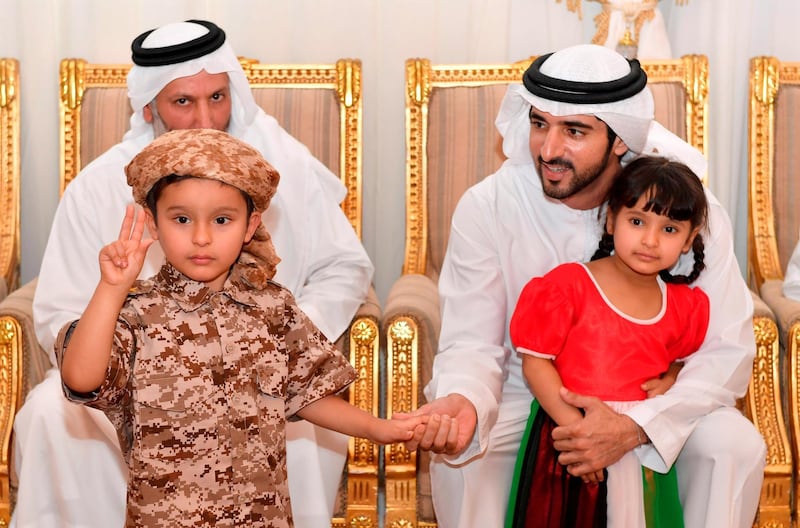 <p>Sheikh Hamdan bin Mohammed, Crown Prince of Dubai, visits family of Saeed Mohammed Al Hajeri&nbsp;to offer his condolences. Al Hajeri&nbsp;died while taking part in Operation Restoring Hope in Yemen. Wam</p>
