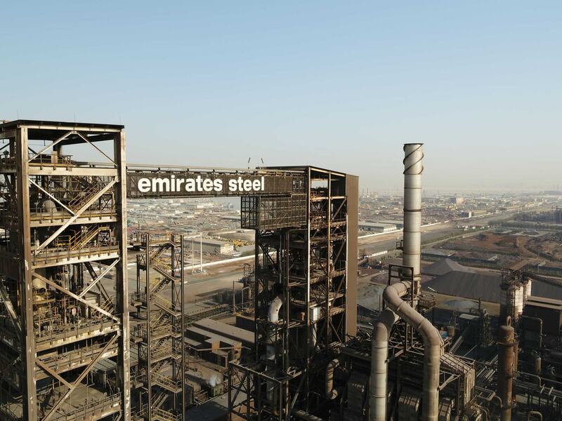 Emirates Steel Arkan's nine-month profit rose by more than 1 per cent on an annual basis to Dh387.6 million. Photo: Emirates Steel Arkan