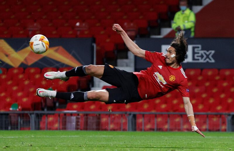 CF Edinson Cavani (Manchester United)
A textbook exhibition of how to be a centre-forward: delicate lay-offs, masterly hold-up play, predatory instincts from close range. Cavani, who scored twice against Roma, can do it all - and more, as his curled pass for United’s sixth goal showed. Reuters