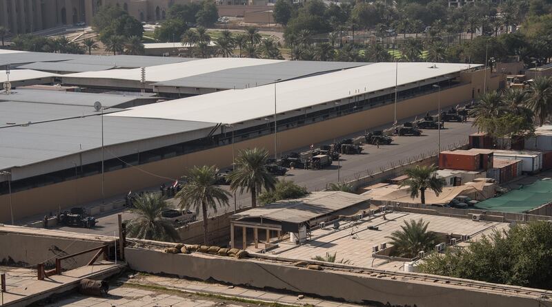 The US embassy compound in Baghdad, Iraq