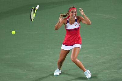 Monica Puig became the first Puerto Rican to win an Olympic singles tennis medal. Luis Acosta / AFP
