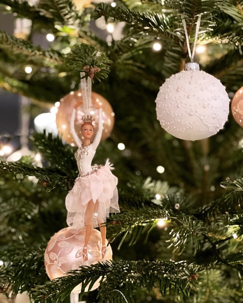 Korff has gone for a romantic, delicate and feminine theme for Christmas. Photo: Liesje Korff