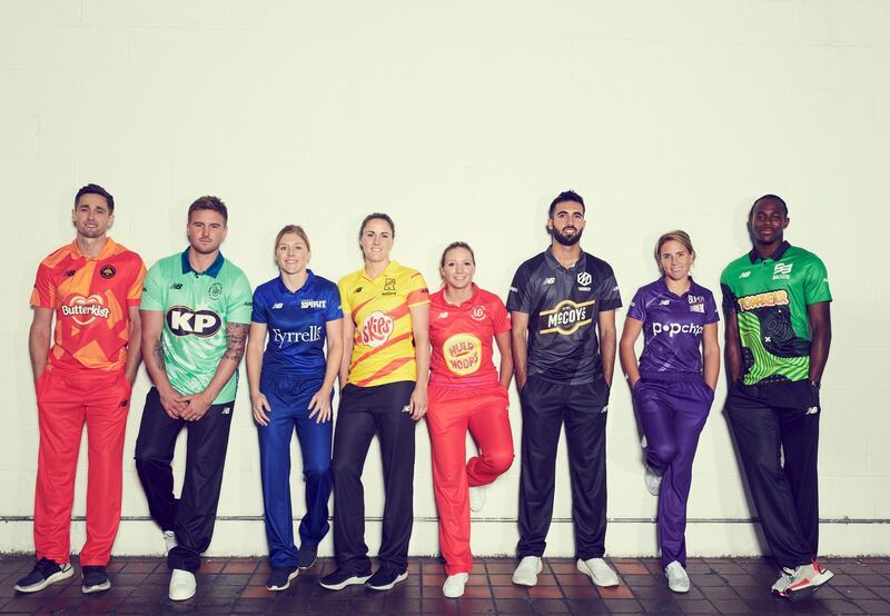 File Handout photo dated 09/10/2019 provided by the EBC from a photocall revealing team names and the England Men's and Women's players who have so far been selected the eight teams in The Hundred. PA Photo. Issue date: Thursday April 23, 2020. Additional delays to the 2020 season and the likely postponement of The Hundred were up for discussion at a board meeting of the England and Wales Cricket Board on Thursday evening. See PA story CRICKET ECB. Photo credit should read ECB/PA Wire.
