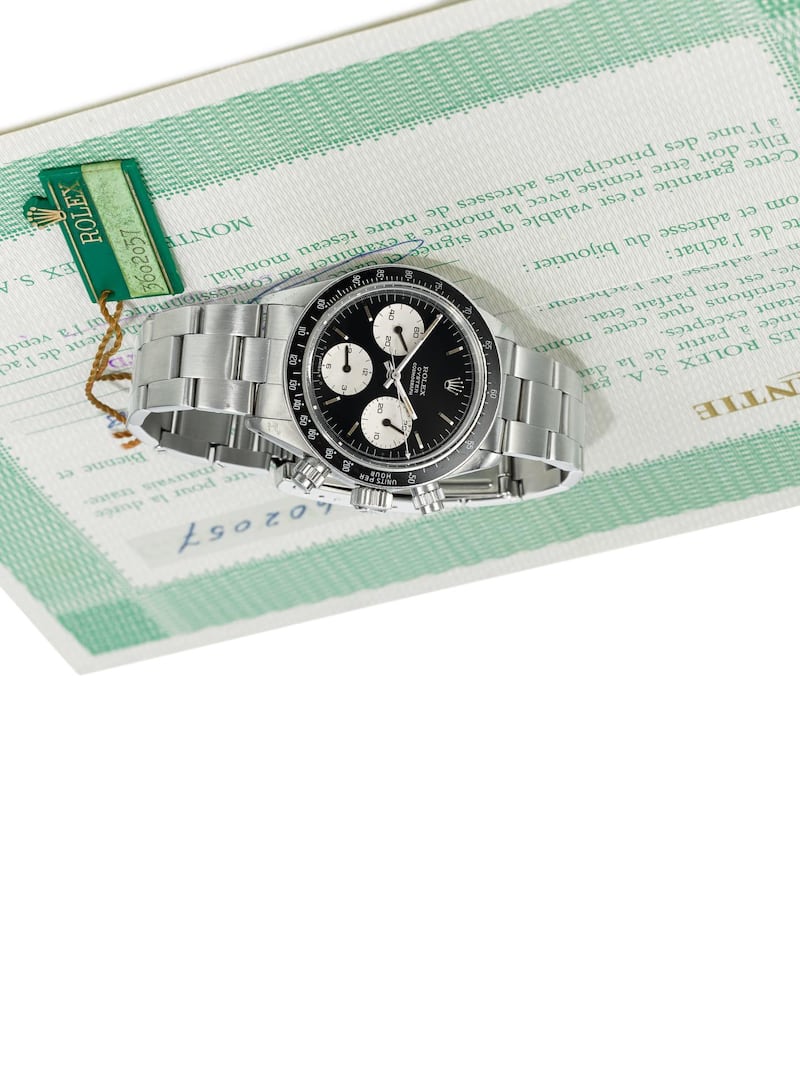 A Rolex Daytona. Re-sellers are coming out in droves as gold climbed for a sixth straight session to settle at $1,423.44 an ounce in the spot market in New York Tuesday. Courtesy Sotheby's