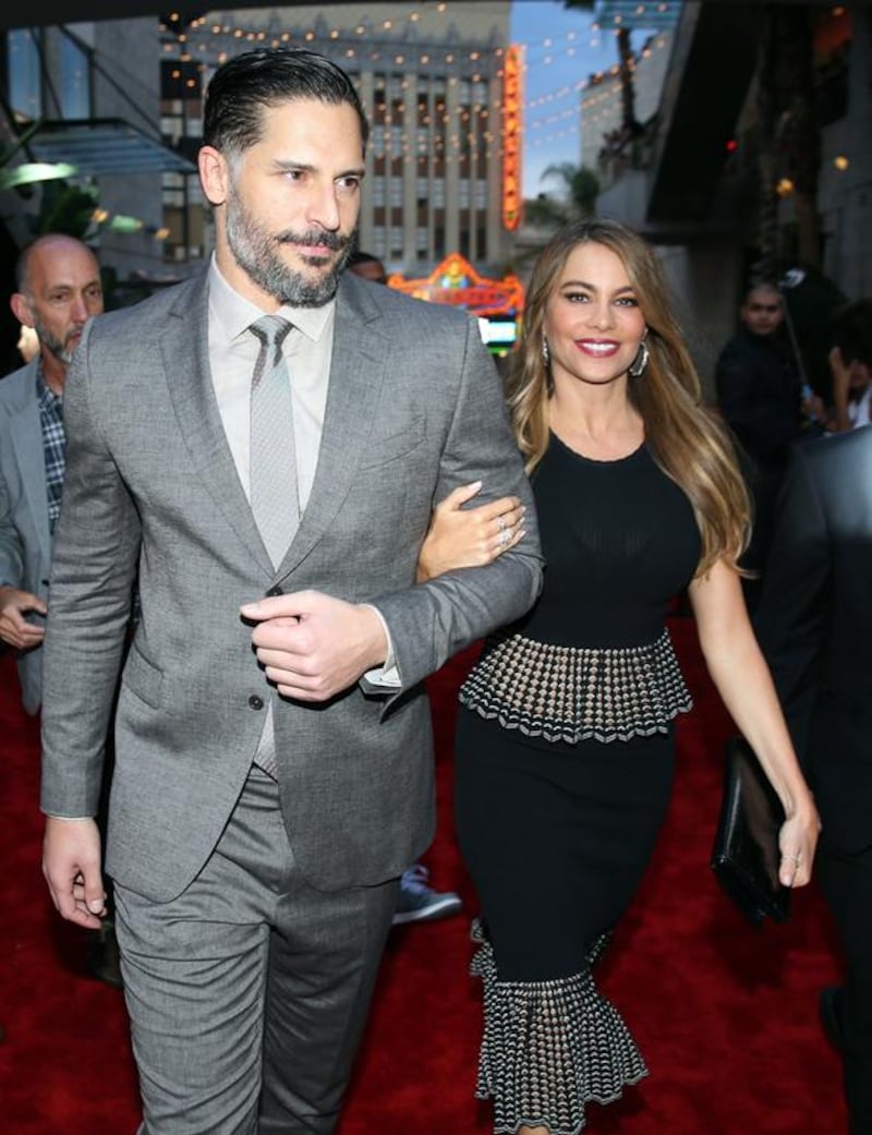 Joe Manganiello, left, and Sofia Vergara tied the knot on in a Palm Beach, Florida, ceremony according to a posting on Vergara’s official Facebook page. The two have been a couple for about a year and a half, and were engaged last December on a vacation in Hawaii. Matt Sayles / Invision / AP